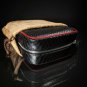 Brizard and Co. - Havana Traveler - Black Python Pattern And Red Leather NIB USA