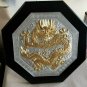 Royal Selangor Oriental Collection Pewter & Gold Dragon Plaque Asian art