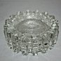 Modern Heavy Glass Sprocket  Ashtray Measures 4.75" x 2 " H