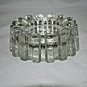 Modern Heavy Glass Sprocket  Ashtray Measures 4.75" x 2 " H