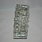 Modern Heavy Glass Sprocket  Ashtray Measures 4.75" x 2 " H
