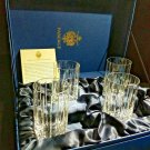 Faberge Atelier Crystal Collection  Highball Glasses  NIB. 5 1/4 " H x 2 7/8" W