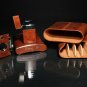 Brizard and Co Antique Saddle Leather Traveler with cutter and lighter