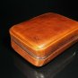 Brizard and Co Antique Saddle Leather Traveler with cutter and lighter