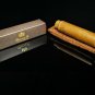 Brizard and Co Blue Ostrich and Camel Color Leather cigar tube holder