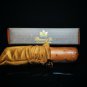 Brizard and Co Genuine Ostrich Tan cigar tube holder