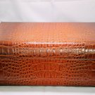 - Alligator Faux Leather  Humidor Lined with Cedar 14" L X 10.5" W X 5.25" H