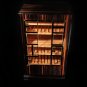 elie bleu macassar ebony wood cabinet humidor nib