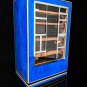 Elie Bleu Cabinet Madrona Blue Burl with White Edges Cabinet
