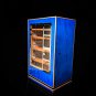 Elie Bleu Cabinet Madrona Blue Burl with White Edges Cabinet