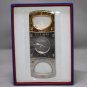 Elie Bleu Cigar Cutter Polished Gold tone with Satin Stainless Steel | EBC1005 New