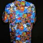 Robert Graham Colorful Skull Short Sleeve Sport Shirt 2XLT