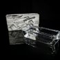 Heavy clear cigar ashtray NIB. Measures 7.5" L x 3.5" W x 1.5" H