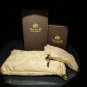 Black  Python Pattern and Red Leather cigar case and lighter by Brizard and Co