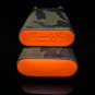 Brizard and Co Show Band 3 cigar case in Camouflage and Orange Leather