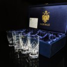 Faberge Clear  Cut Crystal Shot Glasses