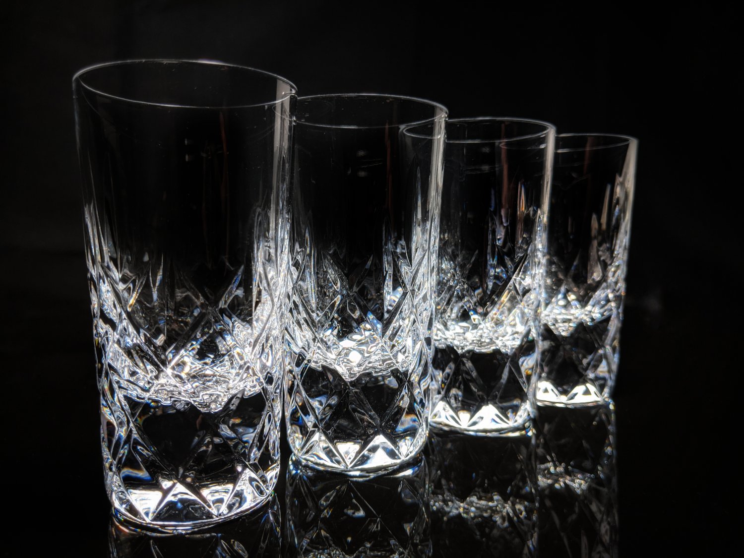 Faberge Crystal Clear Vodka Shot Glasses