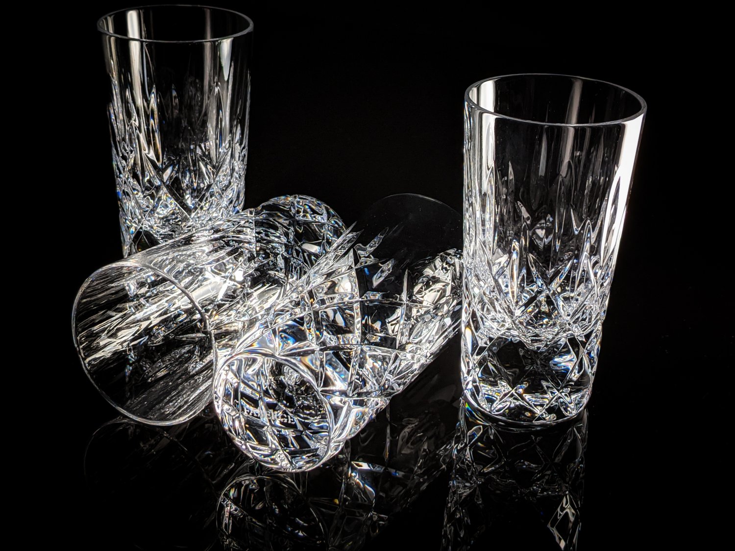 Faberge Crystal Clear Vodka Shot Glasses