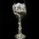 royal selangor lord of rings pewter City of Tirion  wine glass new in the box