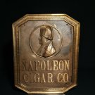 Napoleon Cigar Co Bronze Wall Plaque  17 " H x 14.5" W