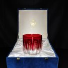 Faberge Ruby Red Crystal Ice Bucket  NIB