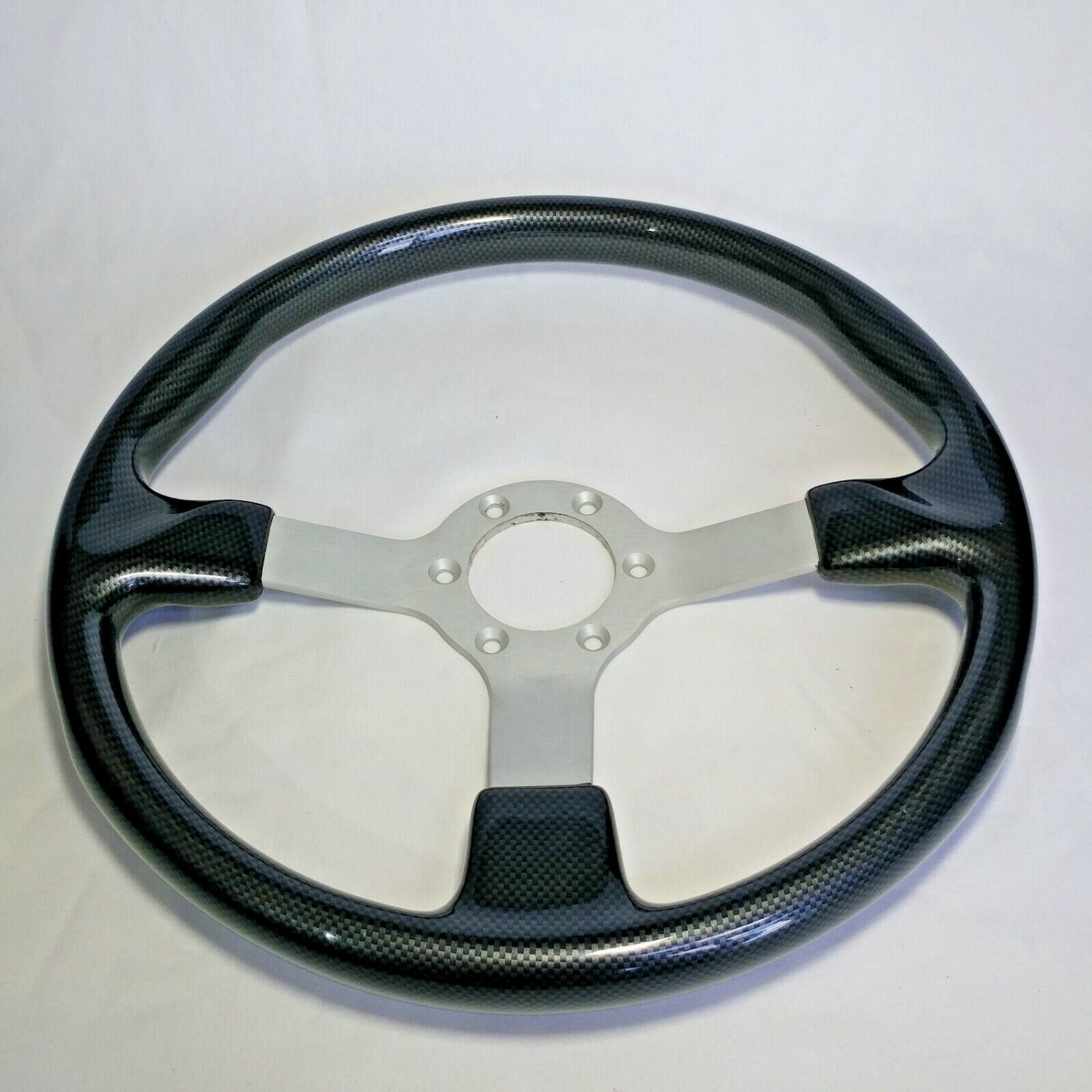 Carbon Fiber Marine Steering Wheel Only no hub adaptor Made in Italy