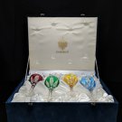 Faberge Regency Wine Glasses Set of 4 in original presentation case NIB