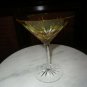 Faberge Odessa Gold Colored Crystal Martini Glass