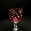 Faberge Odessa  Red Crystal Ice Tea / Water Glass