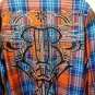 Roar  Plaid Long sleeve Button down Casual Shirt  Medium Size
