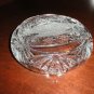 Crystal Glass Large Ashtray 8.75" Diameter NIB