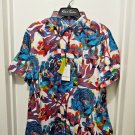 Robert Graham Delfern Colorful Short Sleeve Large Button Down Classic Fit