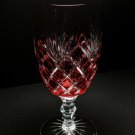 Faberge Odessa  Ruby Red Crystal Ice Tea / Water Glass