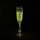 Faberge Odessa Lime Green Champagne Flute