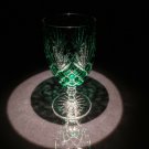 Faberge Odessa Emerald Green  Crystal Ice Tea / Water Glass