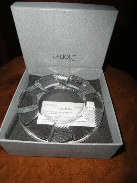Lalique Crystal  Ashtray NIB