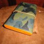 Brizard and Co Golfers Case ( Showband 5 ) Camouflage and Orange Leather. NIB