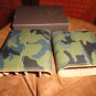 Brizard and Co Golfers Case ( Showband 5 ) Camouflage and Orange Leather. NIB