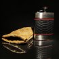 Brizard and Co Flask Black Python Pattern Leather Made in USA