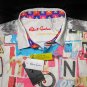 Robert Graham Colorful Limited Edition Embroidered Short Sleeve Shirt NEW