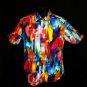 Robert Graham  Prism Effect Colorful Short  Sleeve Large Size Style: RS202007CF