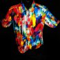 Robert Graham  Prism Effect Colorful Short  Sleeve Large Size Style: RS202007CF