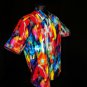 Robert Graham  Prism Effect Colorful Short  Sleeve Large Size Style: RS202007CF