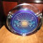 Heavy Glass Clear Ashtray Personalize with your own initials NIB