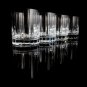 Faberge Atelier Clear Crystal Old Fashion Glasses 3 3/4" H x 3 1/4" W NIB