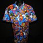 Robert Graham Cantle Skull Short Sleeve Sport Shirt Size Medium