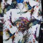Robert Graham Embroidered Short Sleeve Shirt Size Medium