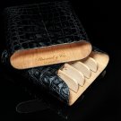 Brizard and Co. Black Caiman  Golfers Case NIB