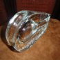 Art Deco heavy glass cigar ashtray. Measures 7.5" L x 5" W x 1.5' H