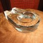 Art Deco heavy glass cigar ashtray. Measures 7.5" L x 5" W x 1.5' H